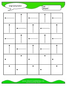 Çizgi Çalışma Sayfaları